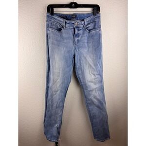 NYDJ Marilyn Straight Leg Jeans Light‎ Wash Size 10 Classic Staple